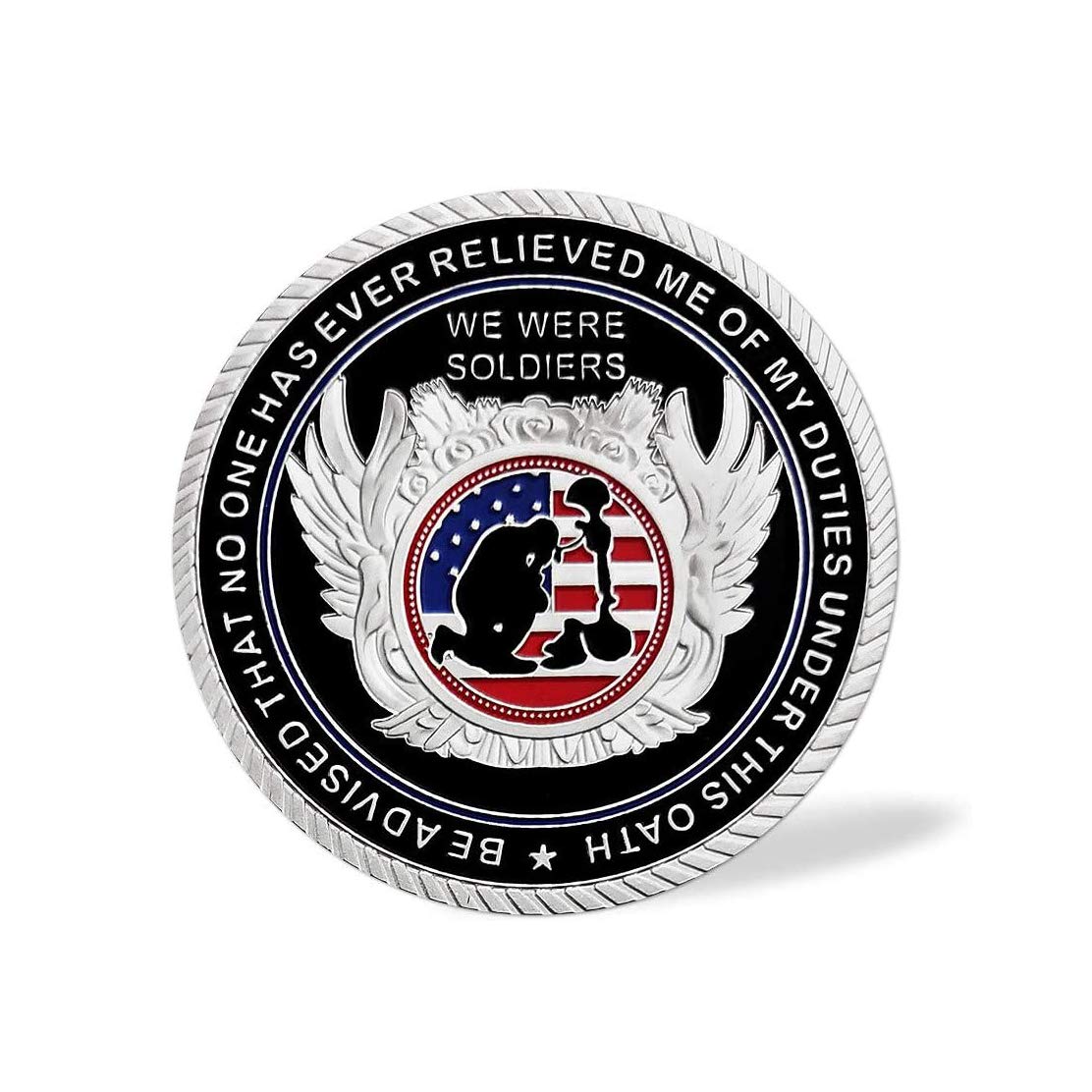 Moneda de desafío de veteranos militares de los Estados Unidos, moneda militar juramento de soldados del ejército