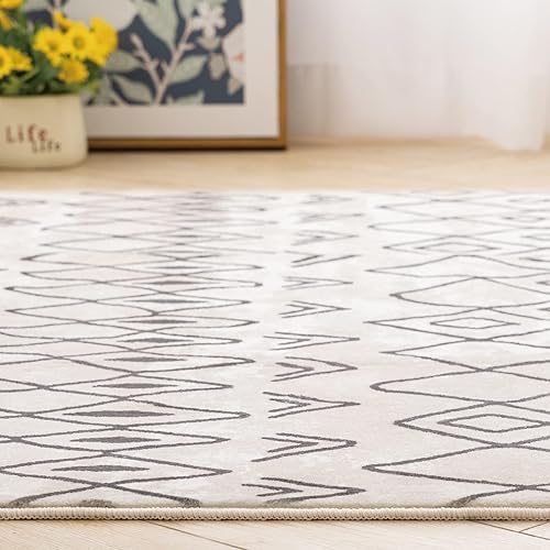 Miniatura 5 de Asrug Tapete lavable a máquina, estilo bohemio, marroquí, tradicional, para cocina, plegable, delgado, para interiores, entrada, baño, dormitorio,