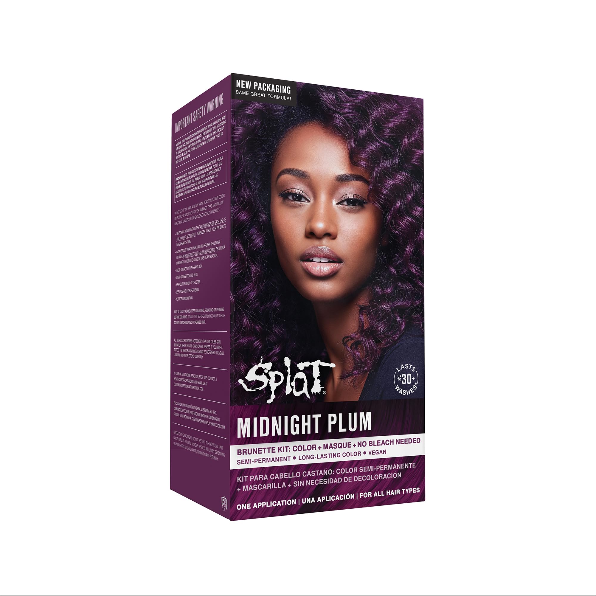 Midnight Complete Kit | Hair Dye | Semi-Permanent | Long Lasting | Vegan and Cruelty-Free (Midnight Plum)