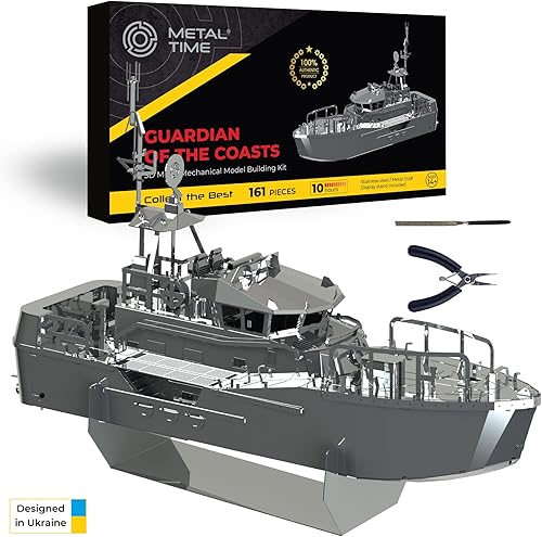 METAL-TIME Guardian of The Coasts Guard Metal Crafts CG-47305 - Kit de modelo, diseño creativo, rompecabezas 3D de acero inoxidable resistente al
