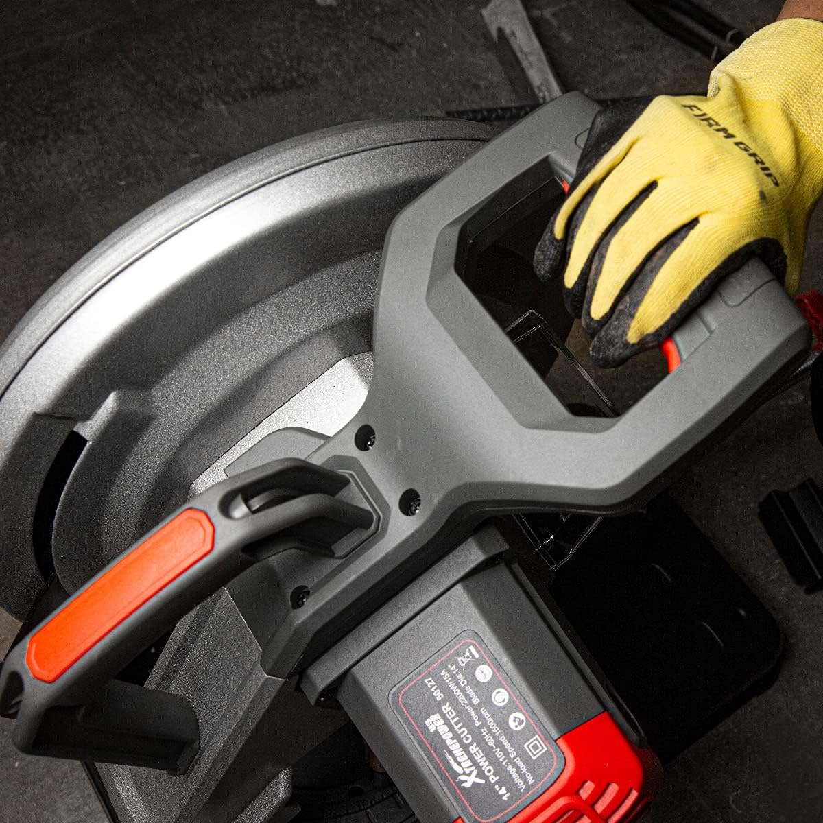 XtremepowerUS 2200W Cutting Chop Saw 15-AMP Power Saw Cuts (14" inch Blade Included) - - 