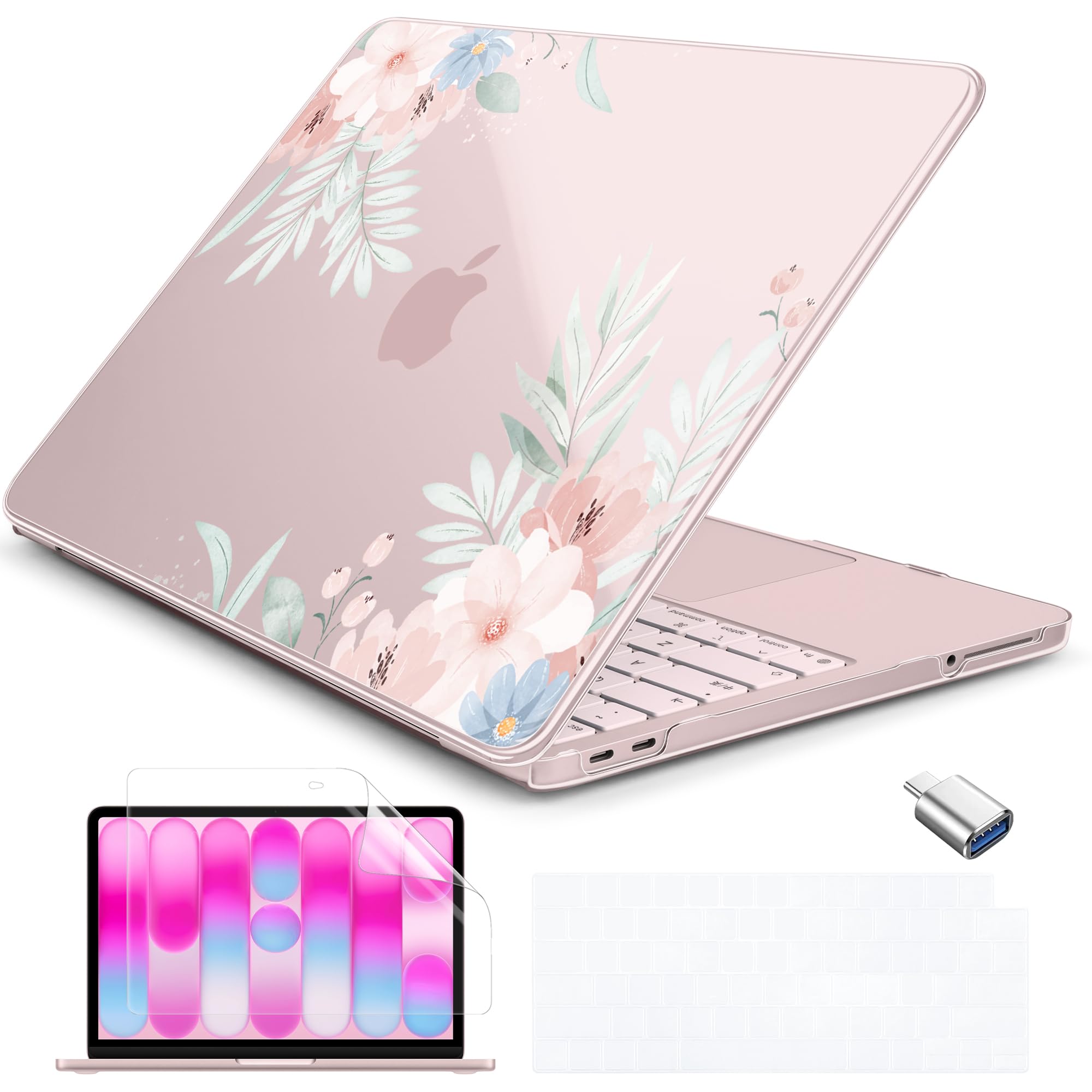 Funda MacBook Neo 13 ultradelgada Batianda A3404 acabado premium con accesorios 8