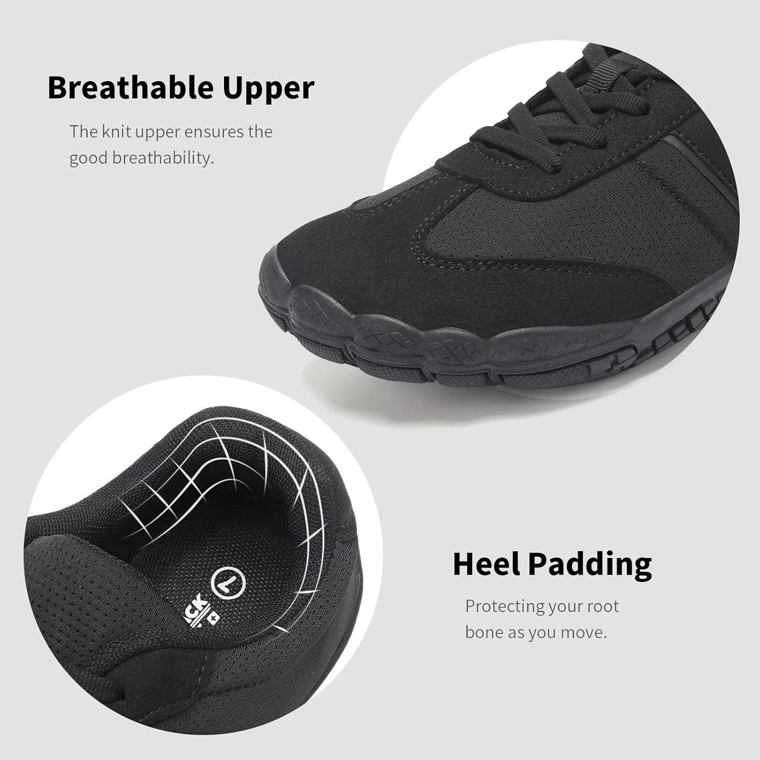 Grand Attack Sneakers Barefoot Shoes for Womens Minimalist Trail Running Hiking Comfortable Walking