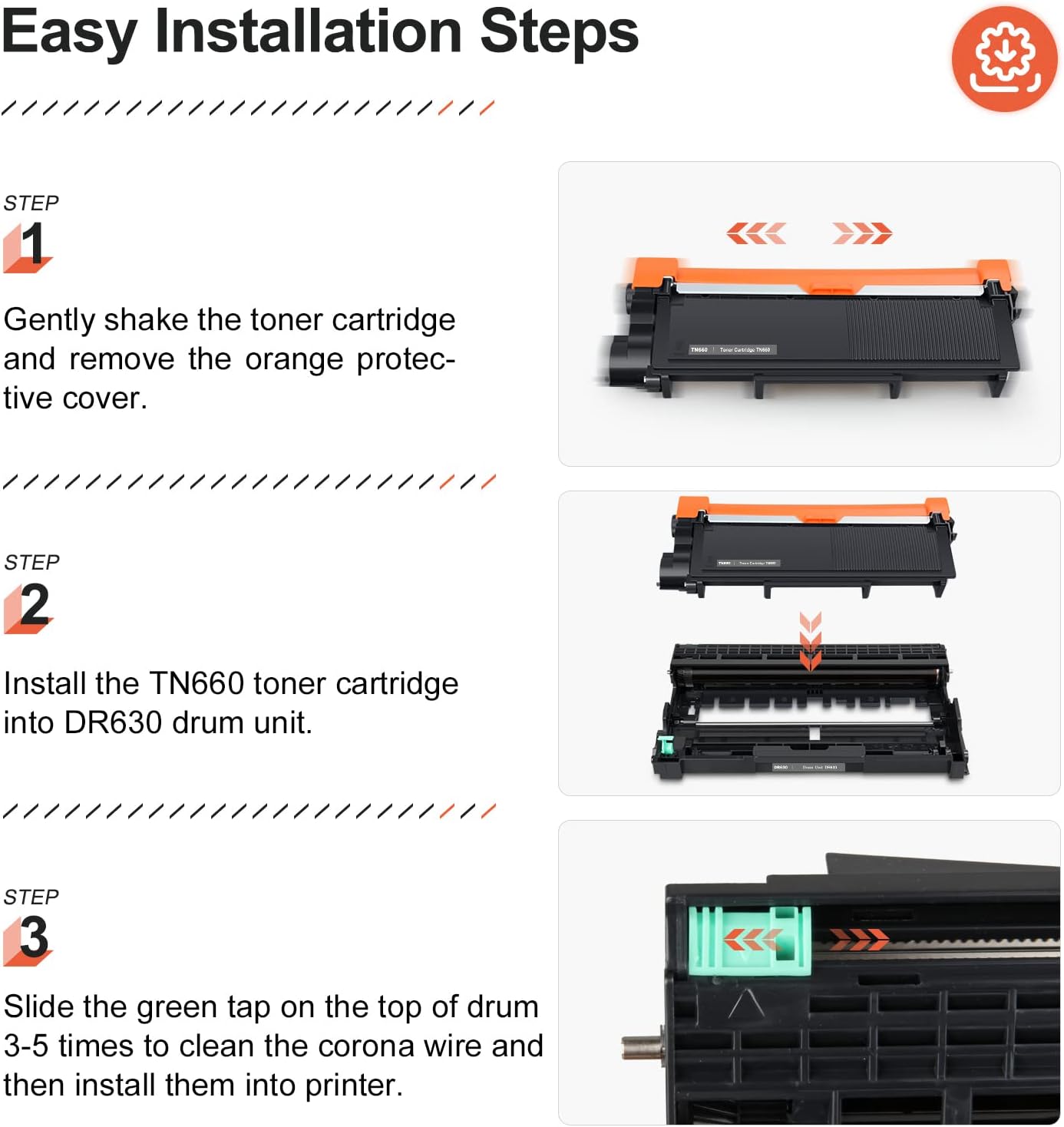 v4ink Compatible DR630 TN660 Set Replacement for Brother DR630 Drum TN660 Toner Cartridge (1D + 3T) for Brother HL-L2300D L2320D L2360DW L2380DW MFC L2700DW L2720DW L2740DW Printer