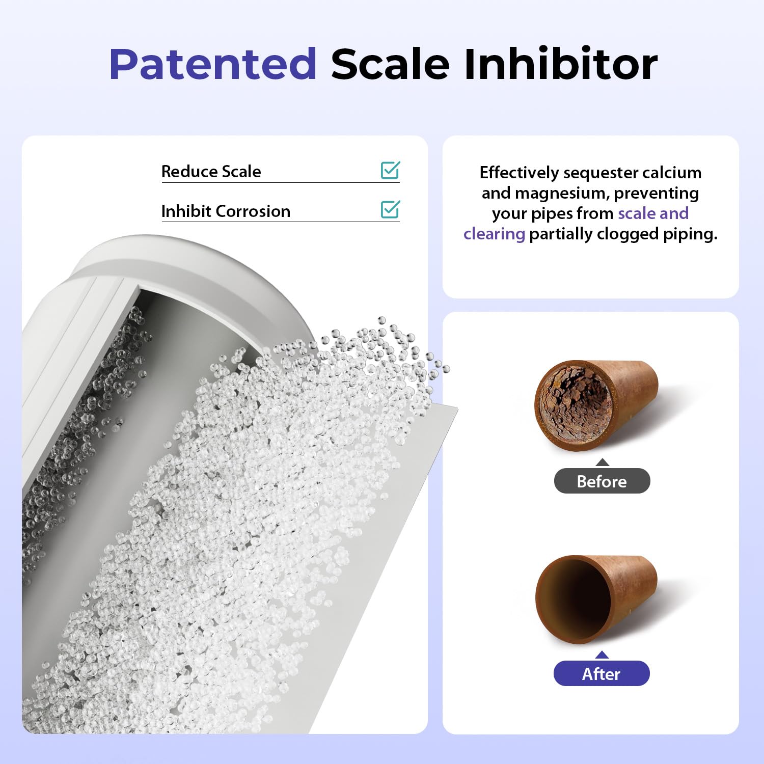 iSpring Ultimate Protection Whole House Water Filter System, Reduces Heavy Metals, Scale, Chlorine, Chloramine, Hydrogen Sulfide, 3-Stage Filtration, 1" Inlet/Outlet, Model: WGB31B-KDS
