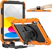 Vista 15 de Timecity - Funda para iPad de 9ª/8ª/7ª generación, de 26 cm, versión 2021/2020/2019, con protector de pantalla integrado, soporte, portalápices