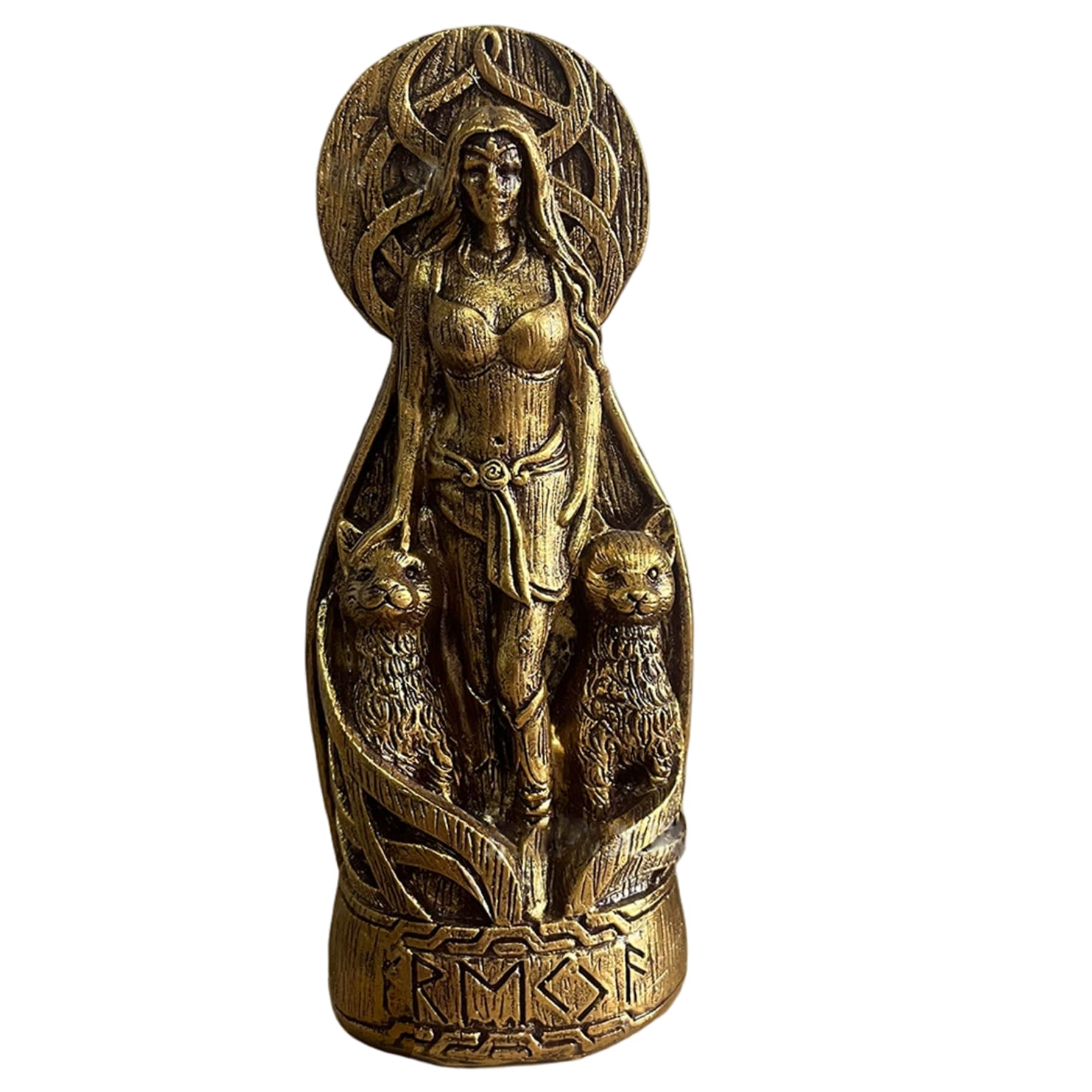 Peosaard Bronze Hecate Altar, Hecate Statue 3.4X8.5 Inch Resin Hekate Statue Witchcraft Altar Craft Creative Desktop Decorations, Hekate Statues