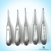 Vista 4 de Juego de elevador de raíces – Periotome luxante, osteótomo de muda apical, instrumentos de extracción de raíces, herramientas profesionales