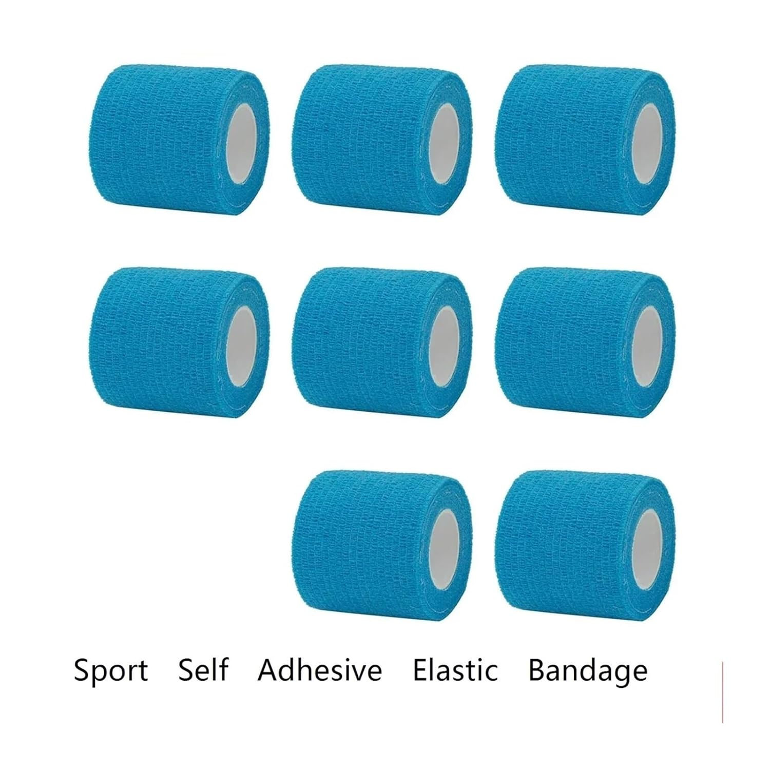 Blue self-Adhesive Elastic Bandage Elastic Bandage Knee Support pad Fingers Ankle Palm(12pcs,15cmX4.6cm)