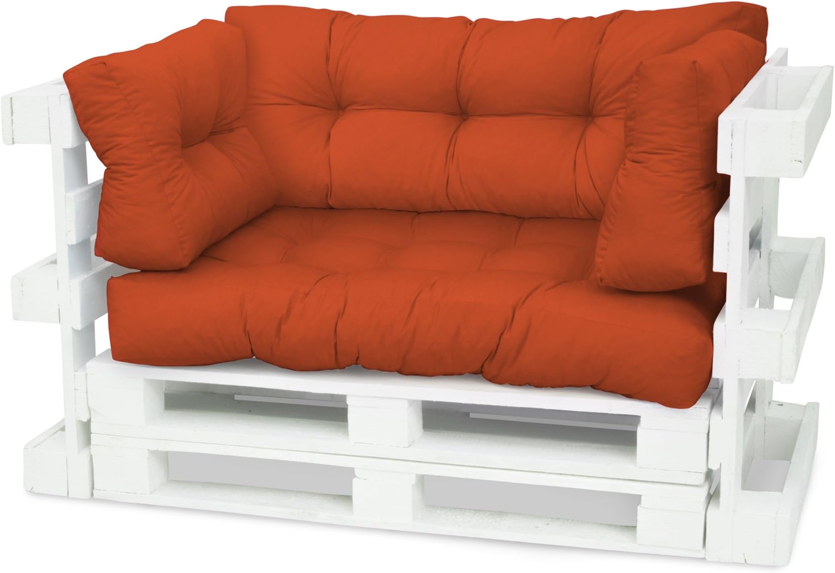 Spatium pallet cushions, Cushions for pallets, pallet pad, Euro pallet furniture (Decorative Cushion 30x30, Orange)