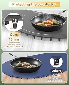 Food Warming Mats for Countertop Extra Large(XXL 36"x15"),Electric Heating Pad for Food,Roll Up Silicone Warmer Mat for Party,Christmas House Warming Gift for Home Daily Use(Gray)