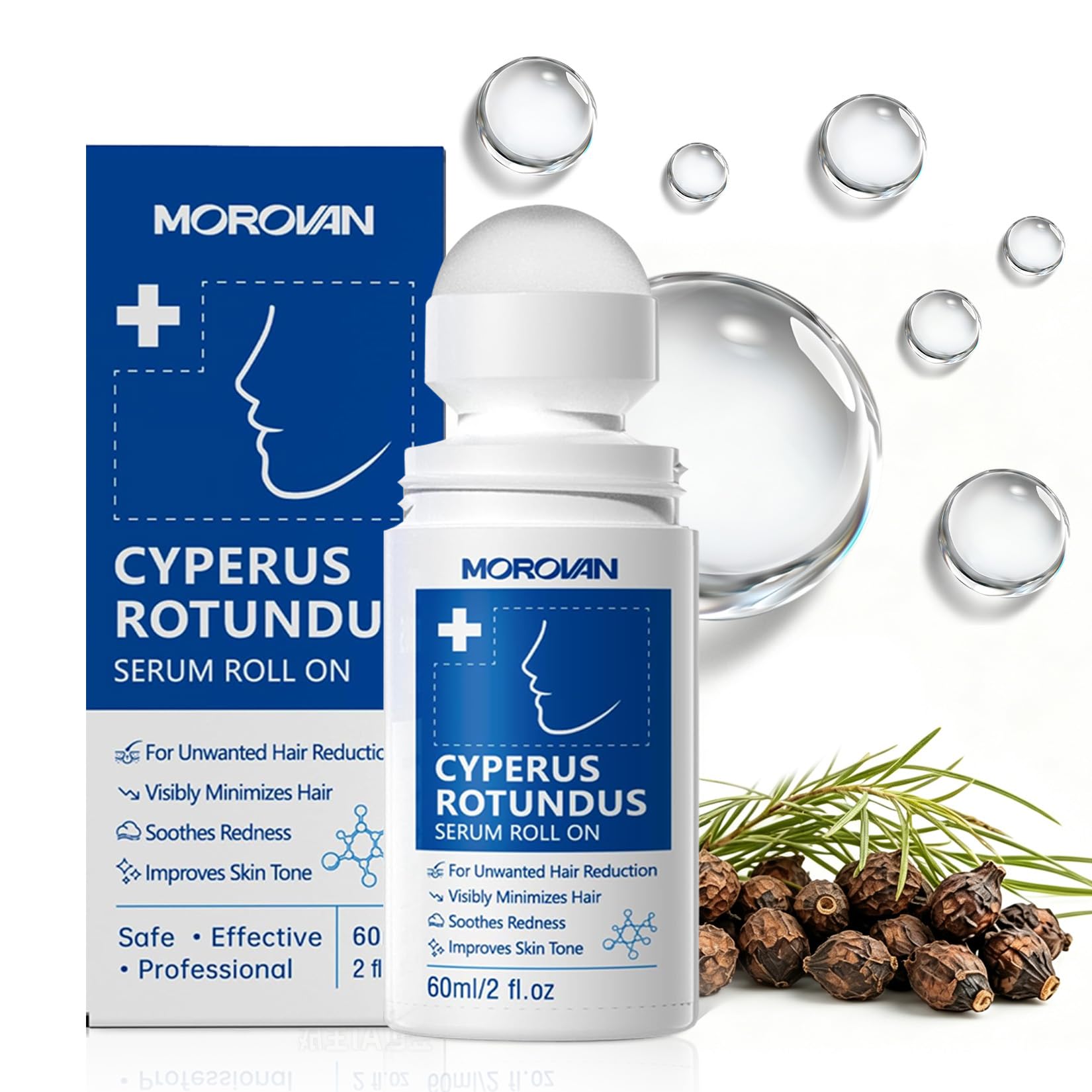 Cyperus Rotundus Oil Roller for Hair Removal