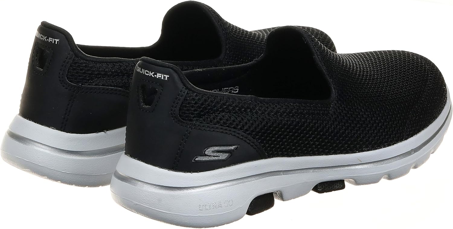Skechers Women's Go Walk 5 Sneaker 5 Black/Hot Pink