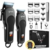Yineel Hair Clippers for Men, Professional Cordless Clippers & Trimmer Set, Super Quiet, Clippers for Hair Cutting Kit with LED Display, Gift for Men Women Barber Kid