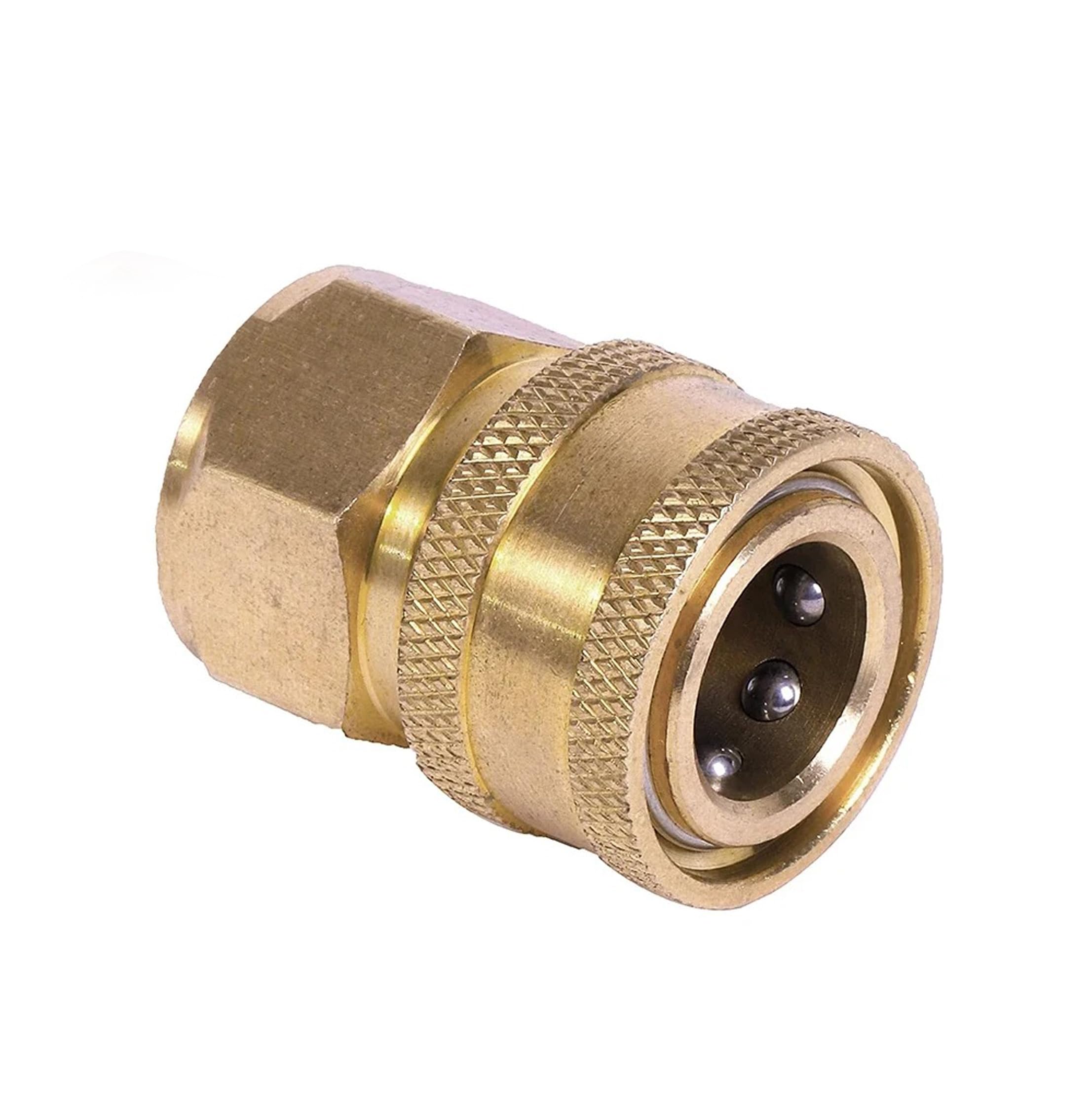 Digital Craft 1/4 Inch Pressure Washer Quick Connect Coupler Female Socket Fitting High-Pressure Washer Hose Adapter for Foam Cannon, Spray Gun & Cleaning Tools – Brass Connector for Fast connection-image-45