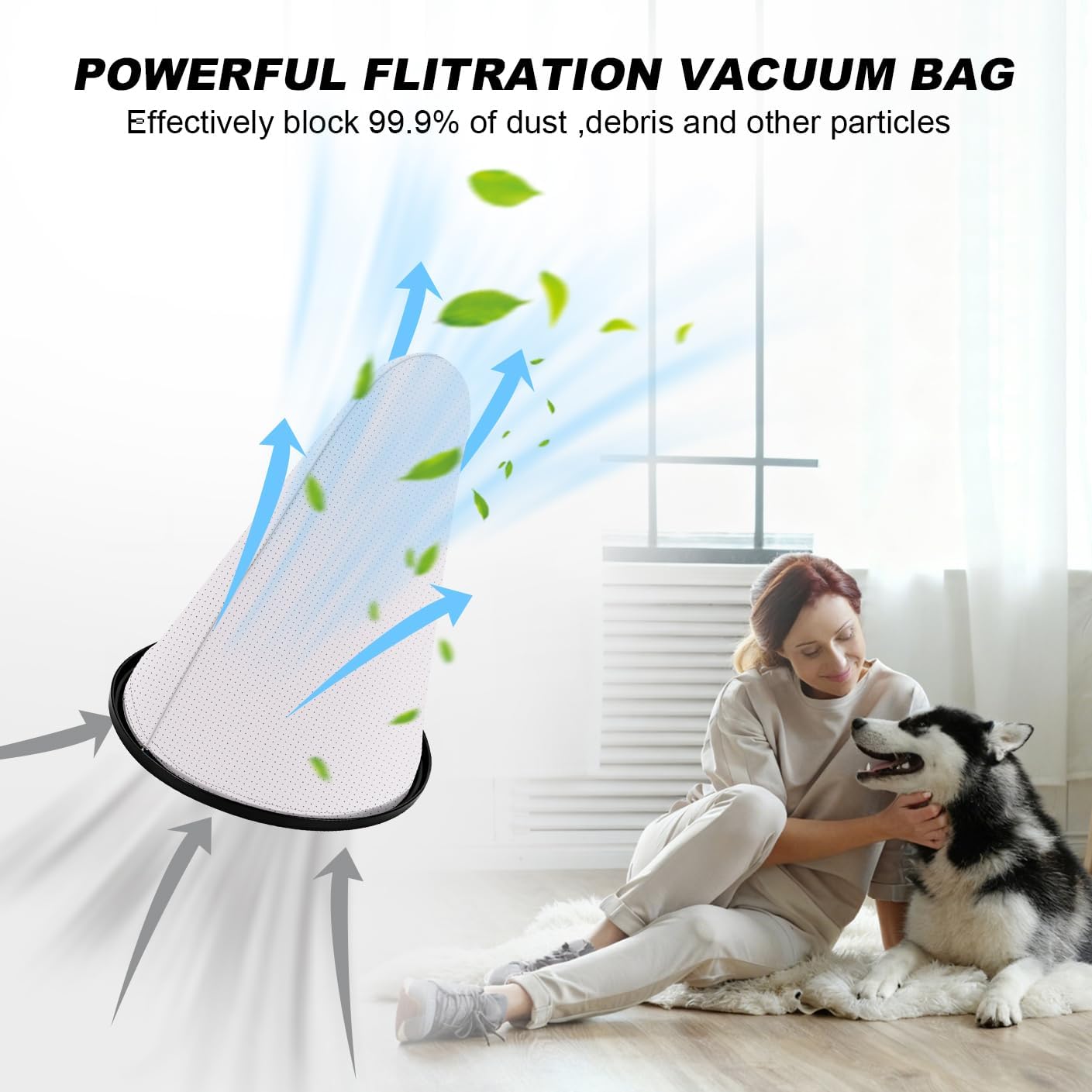 Cloth Bag Liner Replacement Filter Bags Compatible with Hoover and Royal Shoulder Vac Pro Models C2401 RY4000 RY4001 Replace#: 2KE2105000-1 Pack image 5