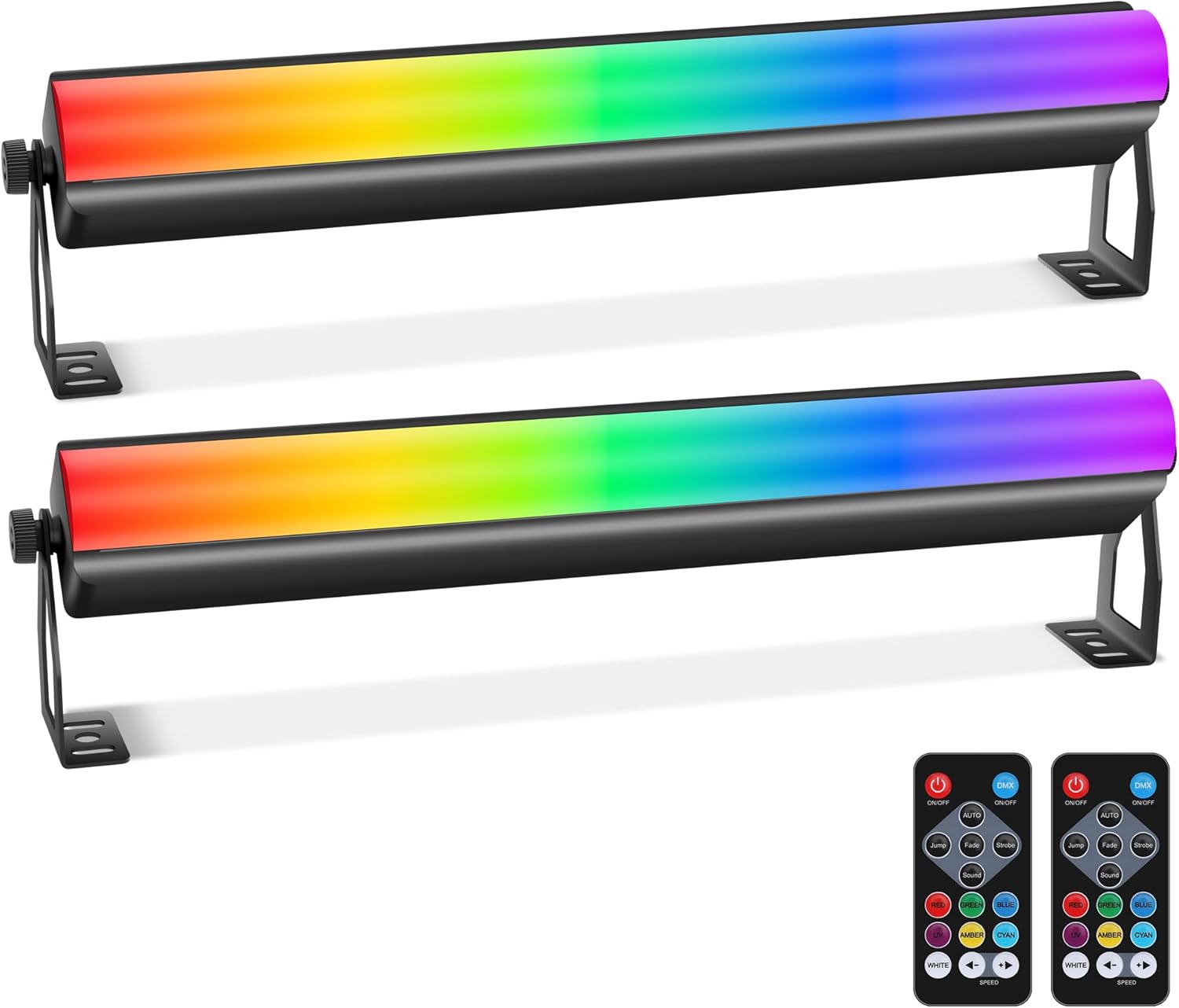 LED Stage Pixel Lights Bar,40W 108LEDs RGB+W DMX Lights Bar with Detachable Cover 2IN1 Pixel&Strobe Lighting Effects by Remote Control DMX512 Sound Activated for DJ Party Wedding Gig Club