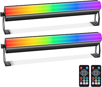 LED Stage Pixel Lights Bar,40W 108LEDs RGB+W DMX Lights Bar with Detachable Cover 2IN1 Pixel&Strobe Lighting Effects by Remote Control DMX512 Sound Activated for DJ Party Wedding Gig Club