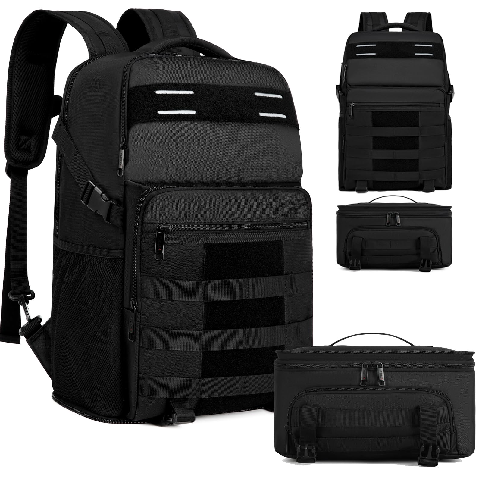 RUCYEN Lunch Backpack, Insulated Cooler Backpack Removable Lunch Box for Men Women, 15.6 Inches RFID Blocking Laptop Backpack Lunch Bag for Work