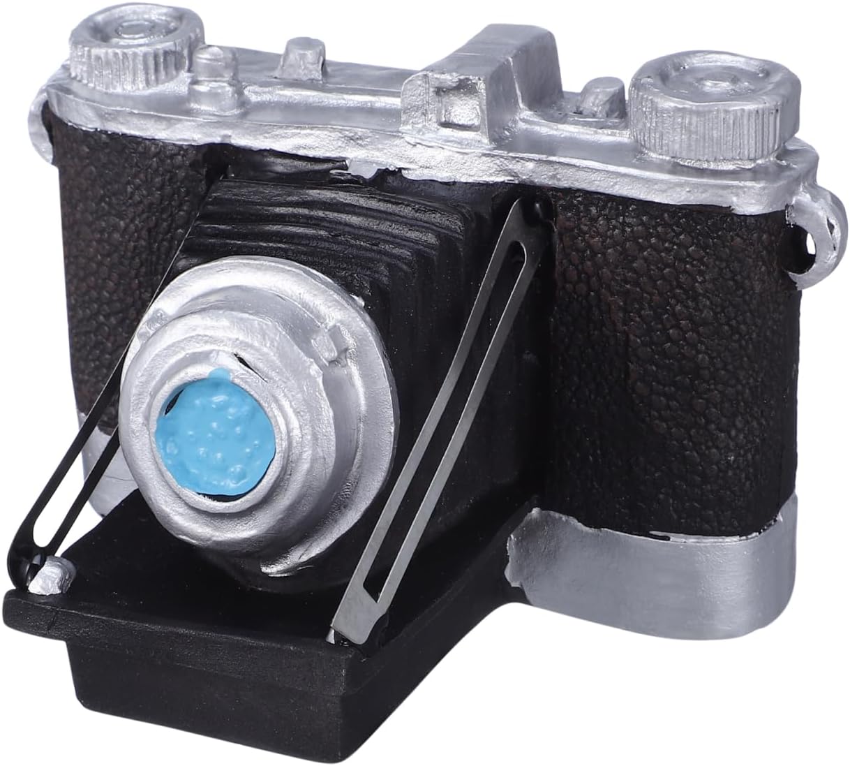 VICASKY Prop Camera Vintage Decor Retro Ornaments Resin Model Old Showcase Decorative Crafts Collectible Figurine Desktop Decoration Photography Cameras Film Clock Live Cutout Ornament TV Gemstone