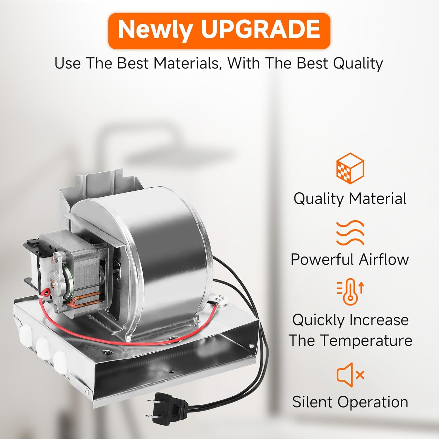 S97017648 Heater Motor Assembly Replacement for Broan NuTone 665RP 665 605RP 9965 660RP 660 9905 665RSP,S97017648 Fan Motor, Bathroom Exhaust Fan Motor for NuTone Heater