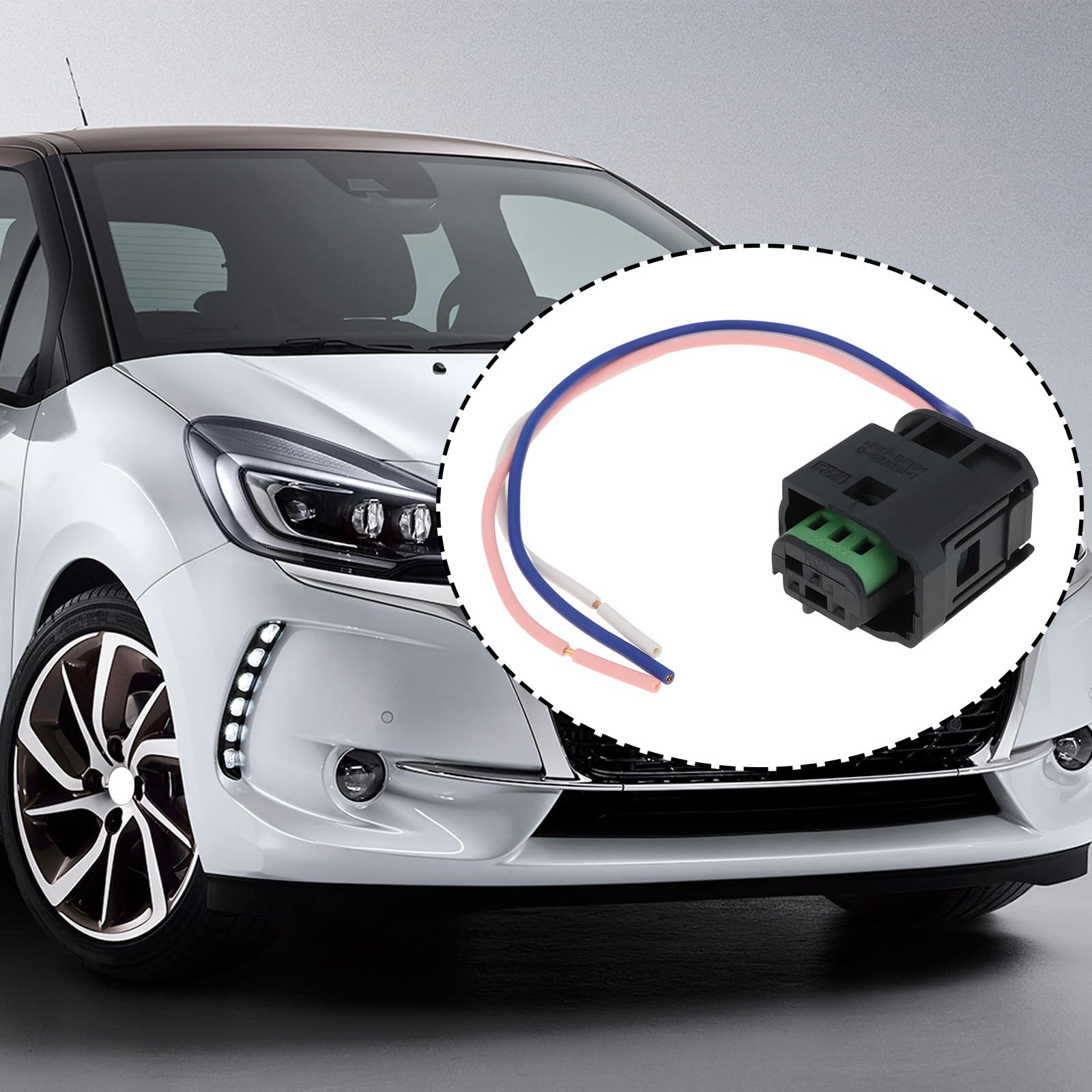 2 szt. 3-pinowe złącze okablowania czujnika parkowania 51755060 kompatybilna z Peugeot