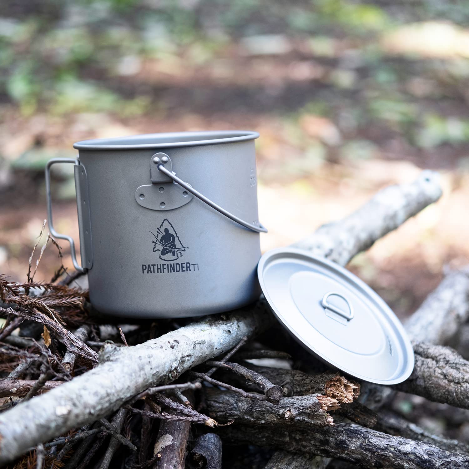 Titanium Bushpot met deksel (1,1 l)