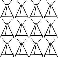Vista 8 de Xinnun 12 piezas de caballete de mesa de aluminio de 15 a 21 pulgadas de alto, trípode portátil ajustable con alas de brazo de extensión y pies