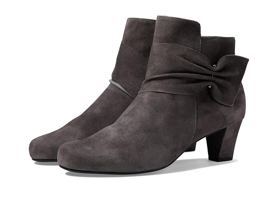 David Tate Cutey (Gray Suede) Women's Boots INTERNATIONAL SHIPPING