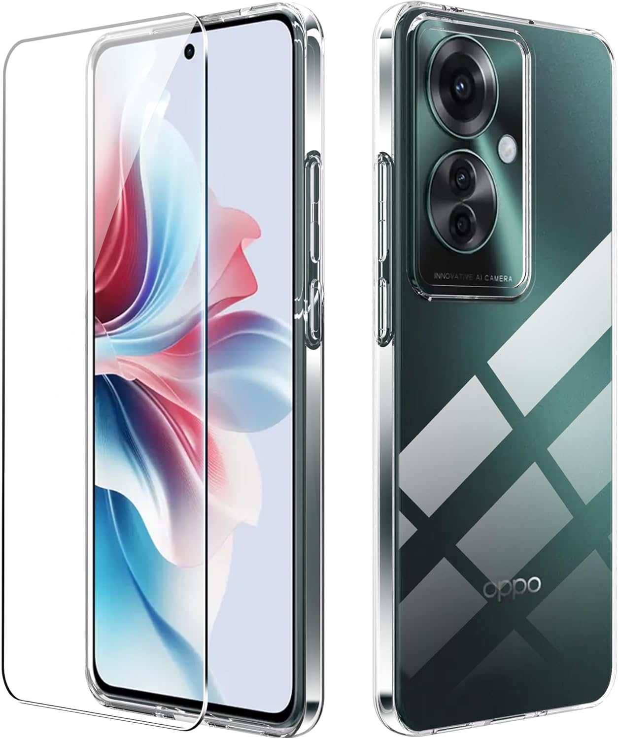 Lutree Per OPPO Reno 12 F (4G/5G) / OPPO Reno 12 FS (4G/5G) Vetro Temperato, 2 2 Pezzi Pellicola Protettiva Pellicola Fotocamera, Durezza 9H Anti-Graffio HD Senza Bolle Protezione Schermo - Foto 7