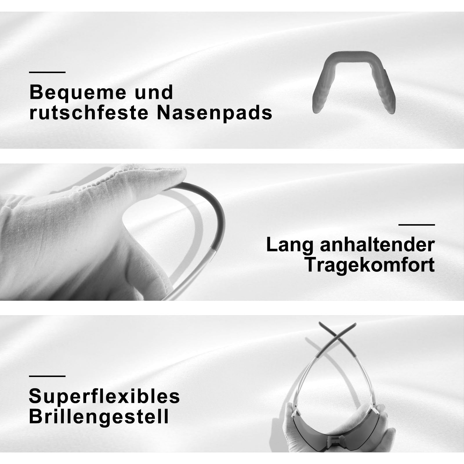 Gafas de sol para bicicleta, gafas deportivas para hombre y mujer, protección UV400, gafas de protección deportivas, gafas rápidas para deportes al aire libre, pesca, ciclismo, correr