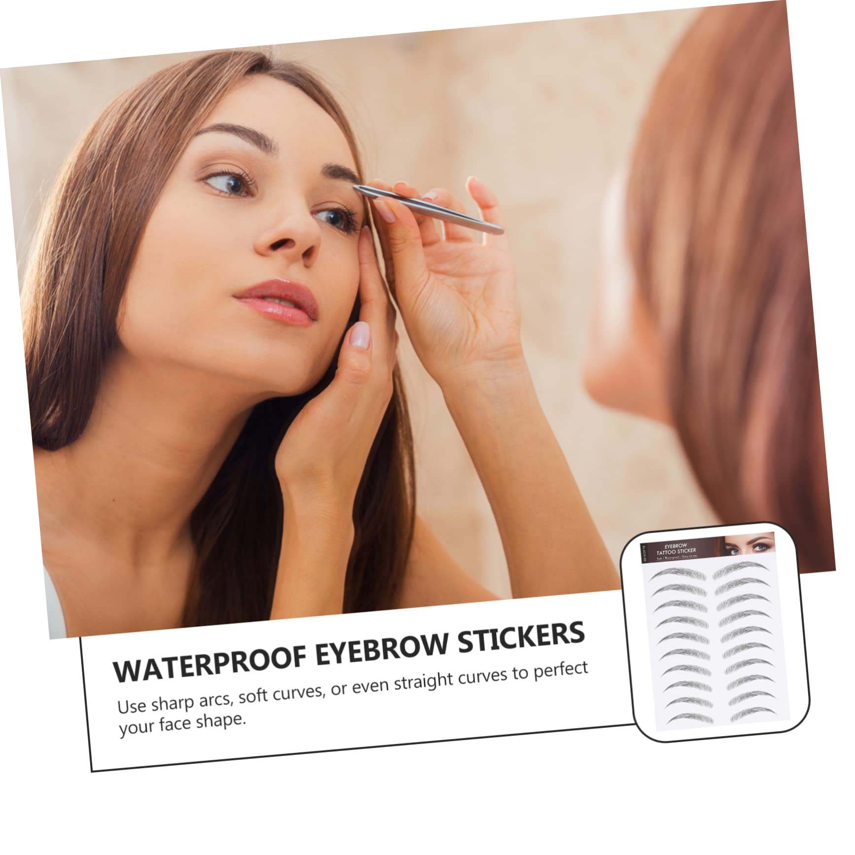 FRCOLOR 3 Set Di Cosmetici Per Sopracciglia Finte Per Applicare Adesivi Per Sopracciglia Simili A Sopracciglia Naturali Istantanee Per La Perdita Di Abilità Richieste 12 Fogli * 3