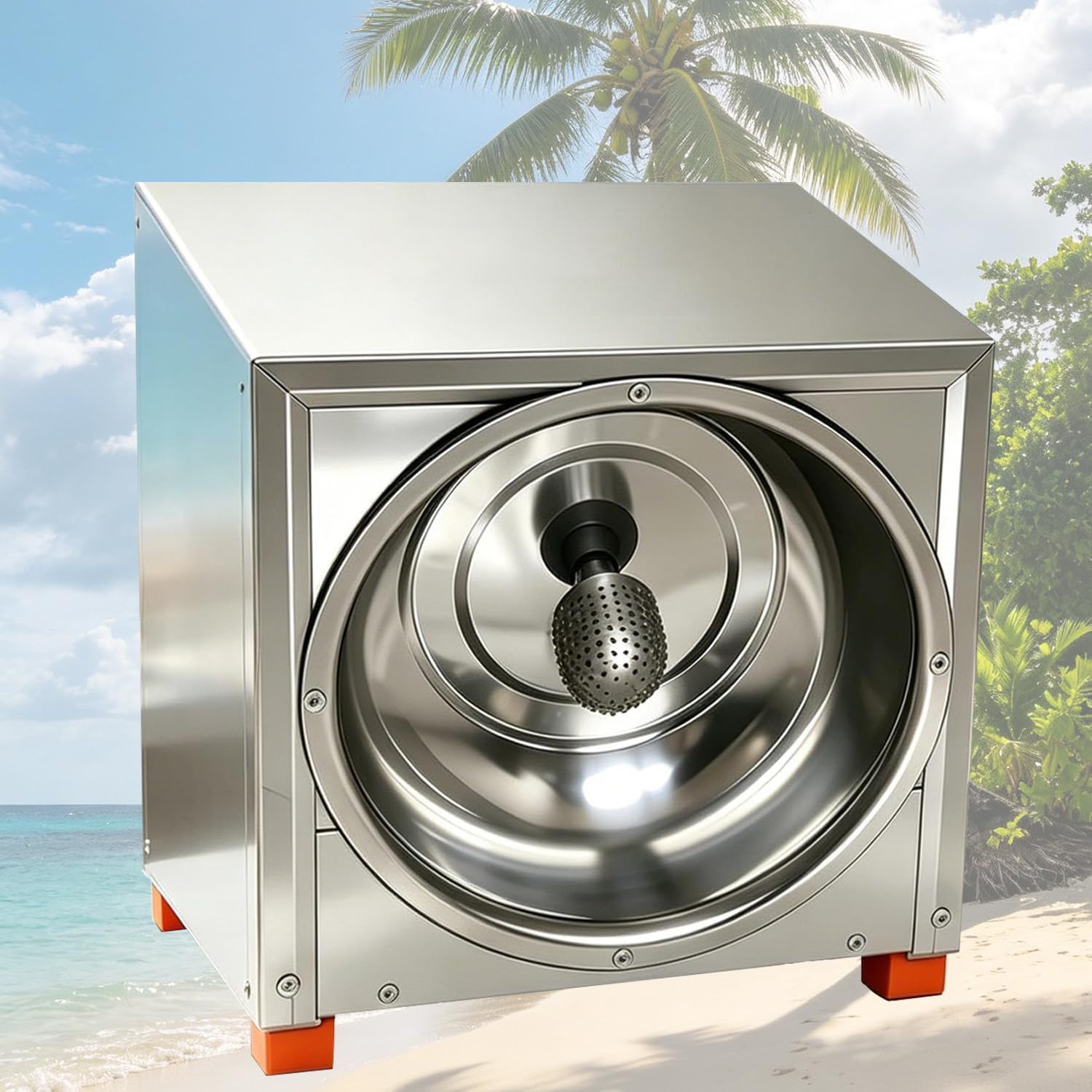 Ymnogjie Electric Coconut Planer & Shredder Machine, 300W Commercial Coconut Grinder Scraper, Stainless Steel Housing, for Bakeries, Food Trucks and Coconut