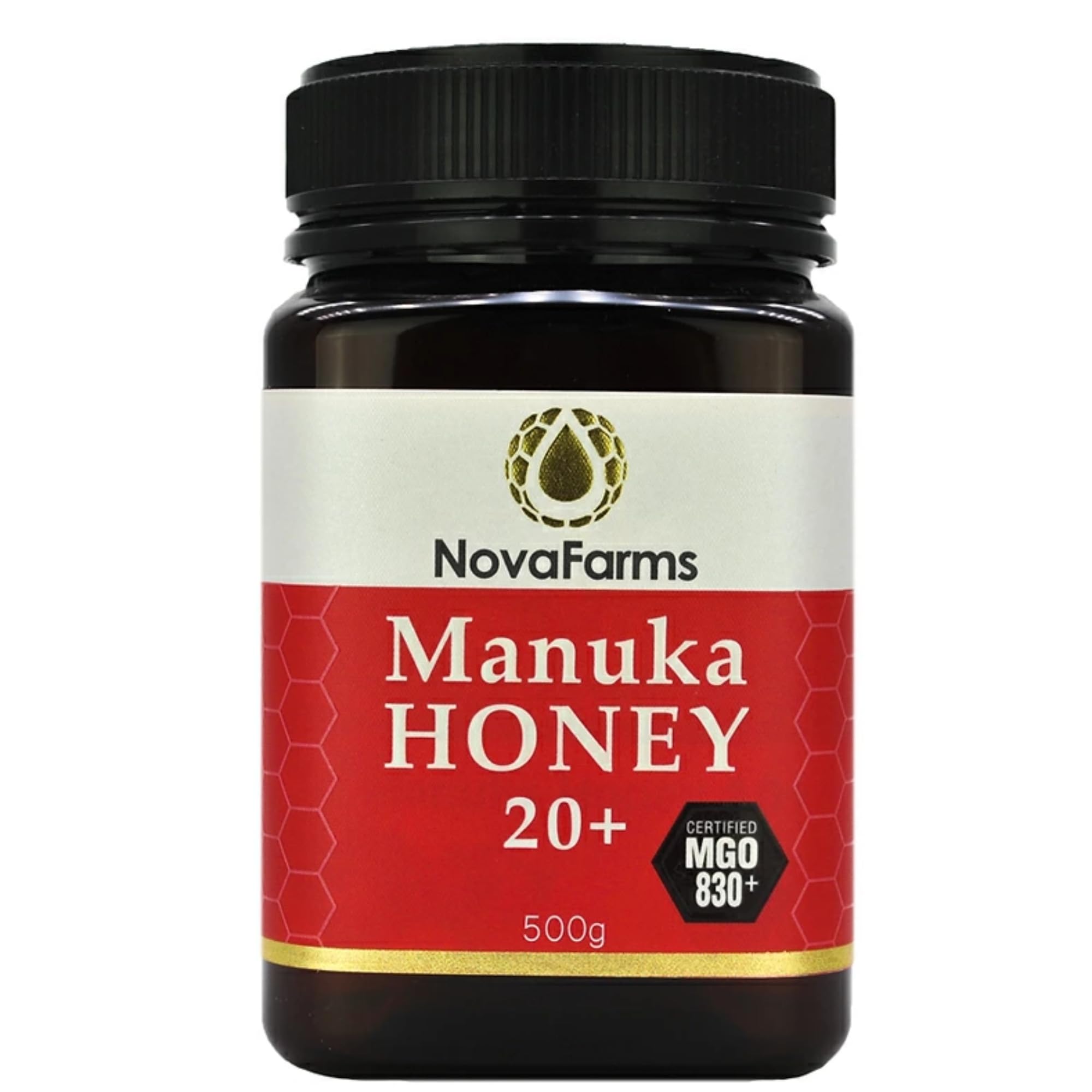 ノヴァ・ファーム　マヌカハニー 500g　MGO830+ Amazon | Nova Farms マヌカハニー 500g MGO 830+ | NPA20+ (UMF20+