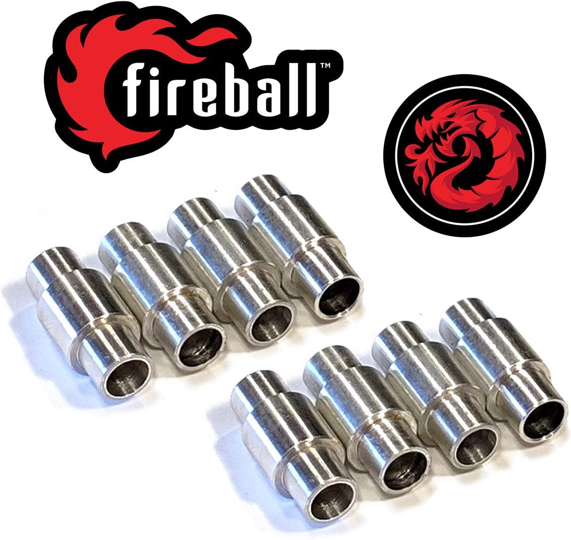 Fireball Dragon Spacers for Inline and Roller Skates - 6mm Axles | Use Standard 8mm Bearings with 6mm Inline & Skate Axles