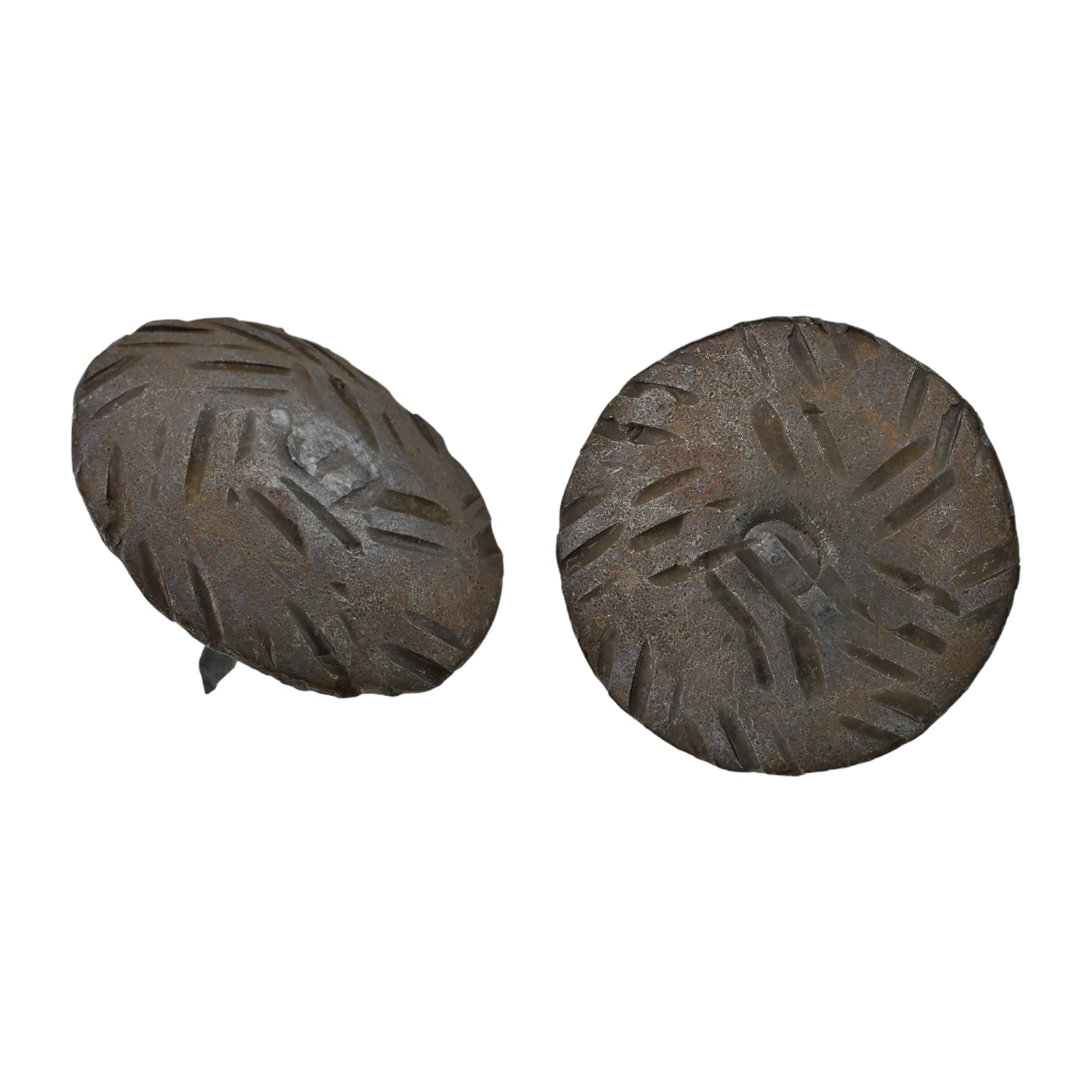 25 Pack 1.25 Inch Large Round Head Clavos Decorative Nails – Unfinished – Rustic Round Fasteners for Farmhouse Shutter, Faux Wood Beams, Barn Door, Shutters, and Gates – Ornamental Wood Accent