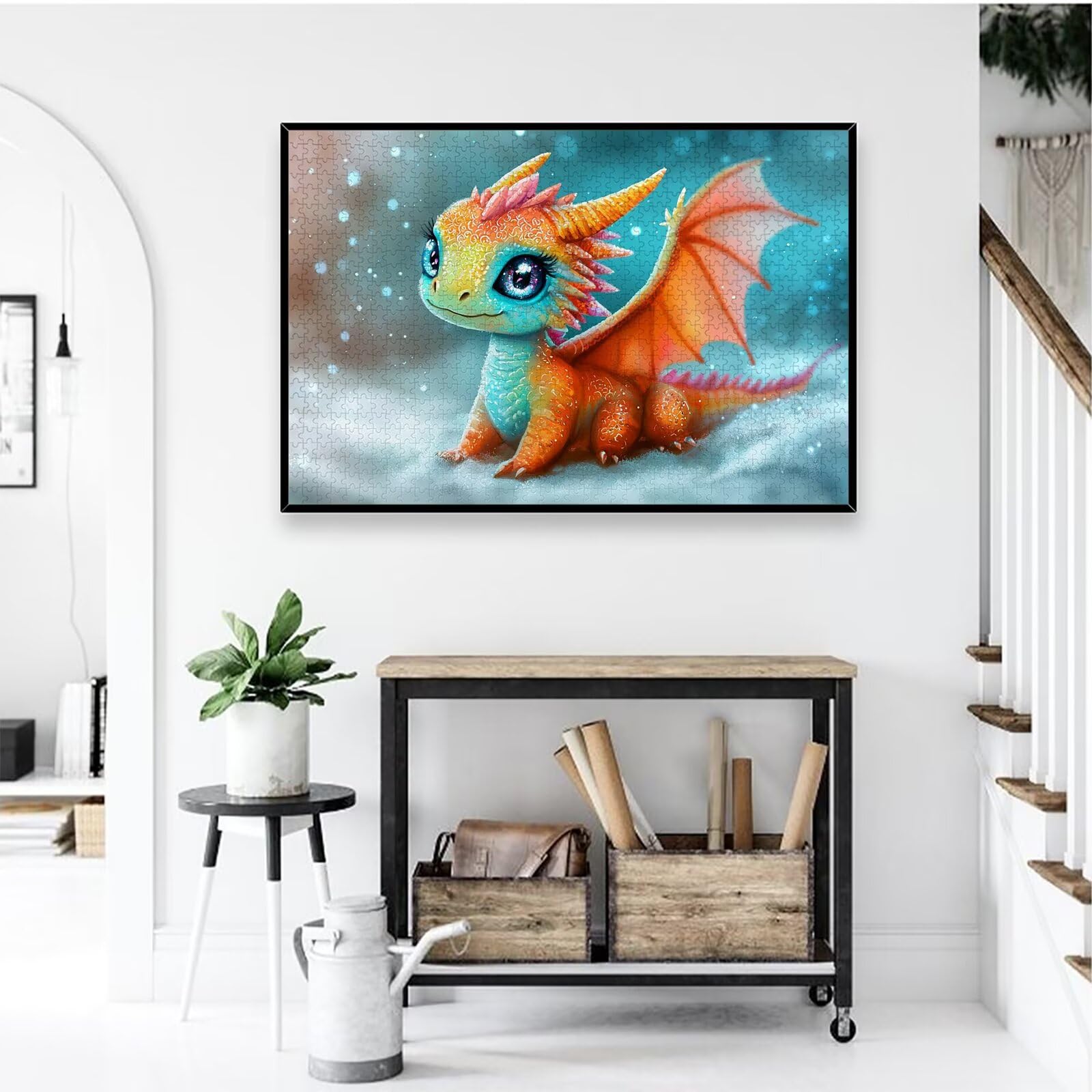Puzzle 2000 Pezzi per Adulti, Puzzle Dragoncello2000 Pezzi Arte per Adulti e Ragazzi, Misura: 100x70 cm, Puzzles Carino in Legno Impegnativi, Puzzles per Idea Regalo Donna, Decorazioni Casa, -3236