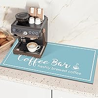 Vista 33 de Findosom Tapete de Secado de Platos de 12" x 20", Tapete de Café Súper Absorbente y Cortable, Tapete de Barra que Oculta Manchas para Encimera