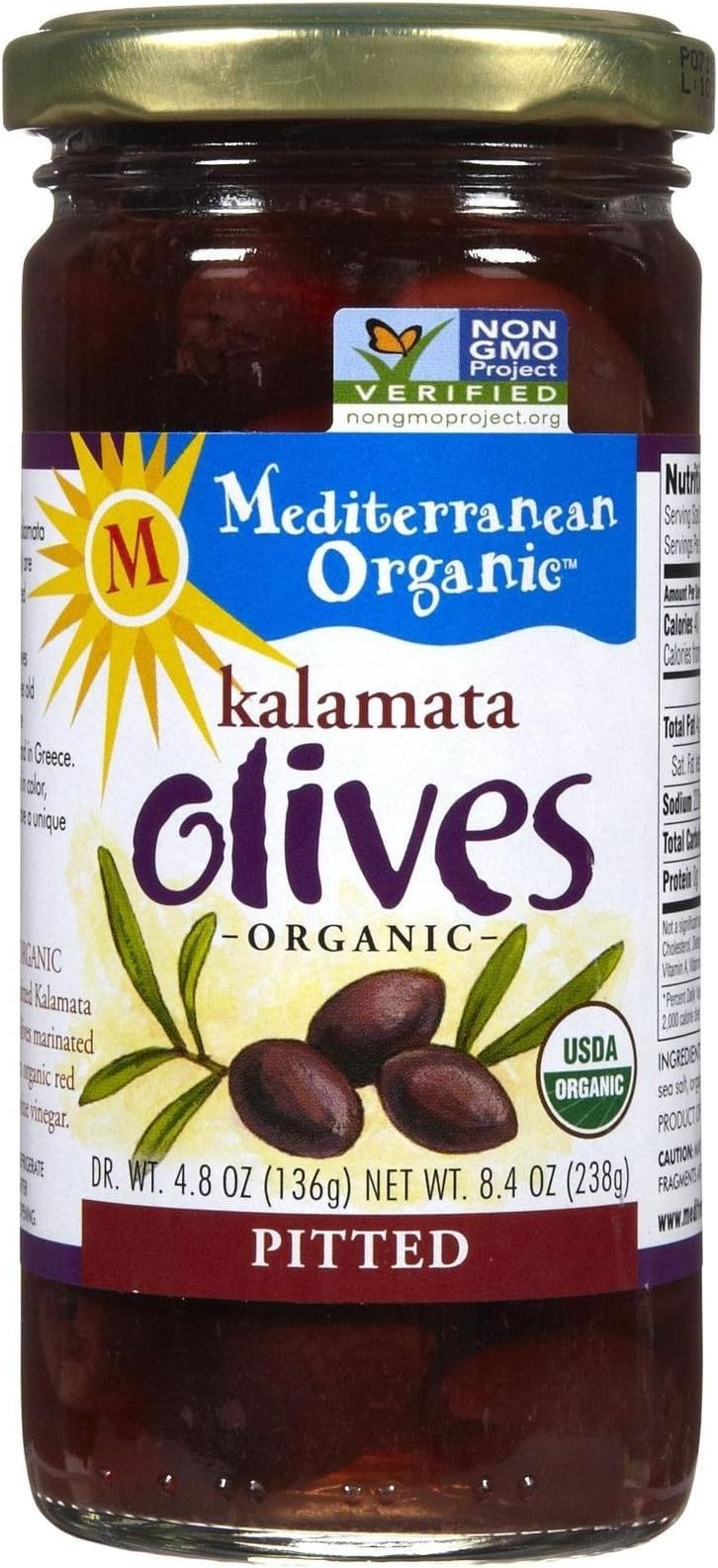 Mediterranean OrganicsOrganic Pitted Kalamata Olives, 8.4 oz