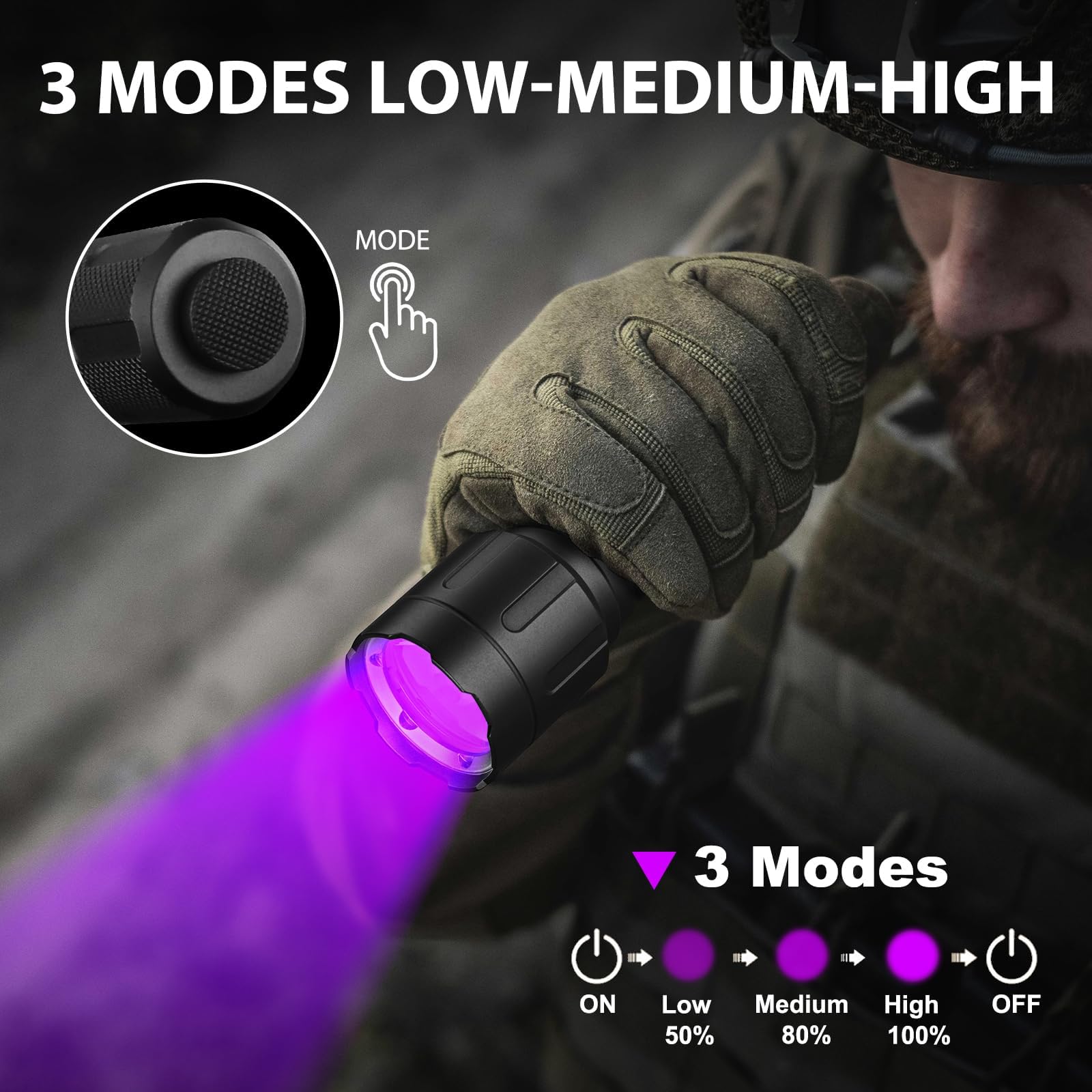 SAOPRKLER Stalker-Z1 - Linterna de luz de seguimiento de sangre de ciervo de alta definición, accesorios de caza de ciervos, regalos para hombre