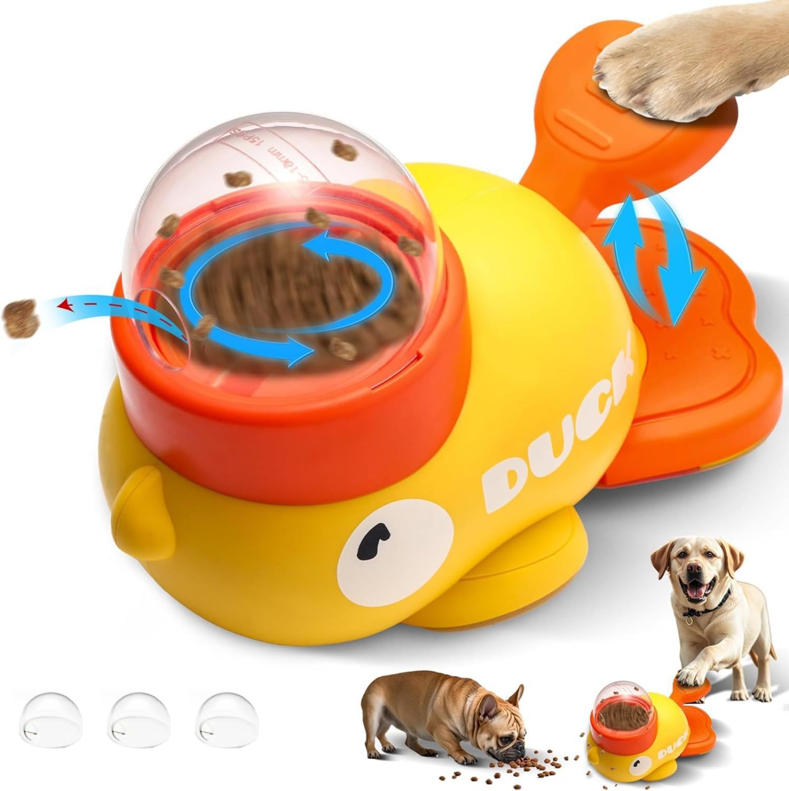 Dispensador de alimentos para perros, juguete interactivo de alimentación lenta para perros, rompecabezas de estimulación cerebral, juguetes para el aburrimiento, perros pequeños y medianos, antigoteo