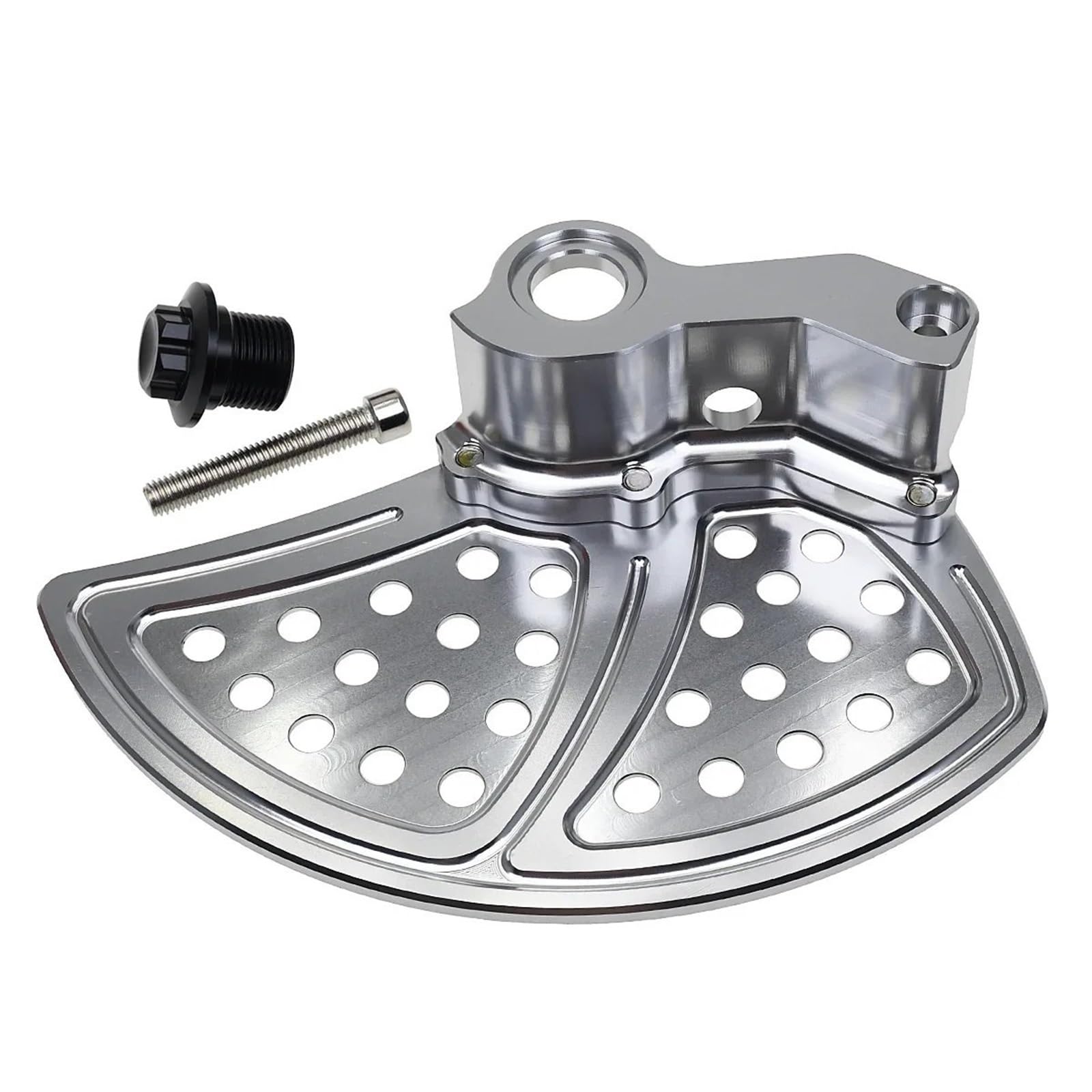 Tarcza Hamulcowa Przednia tylna tarcza hamulcowa osłona wirnika obudowa ochronna pasuje do Husqvarna 125 150 250 350 450 501 TC FC TE FE TX FX Ochraniacz Tarczy(Front Silver)