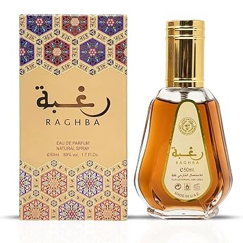 Ard Al Zaafaran Raghba Eau De Parfum Spray 50ml 1.7 oz | Deep, Sophisticated Blend of Oud, Spices & Floral Warmth with Luxurious Vanilla & Musk Finish