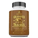 Ancestral Supplements Grass Fed Beef Tracheal Cartilage Supplement with Liver, 3000mg, Immune Health and Joint Support Supplement Promotes Healing, Non-GMO, 180 Capsules