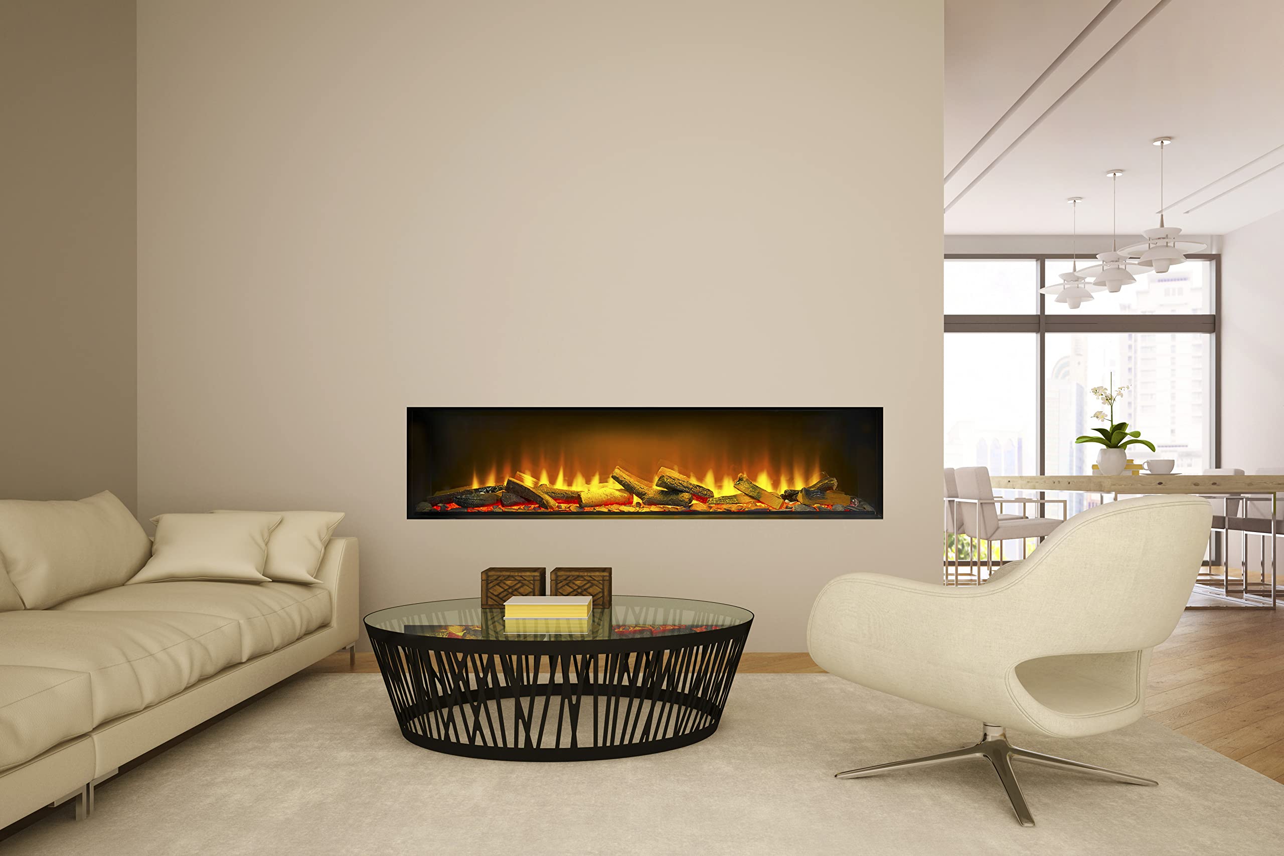 Acantha Aspire Fully Inset Media Wall Electric Fire (51"/130cm)