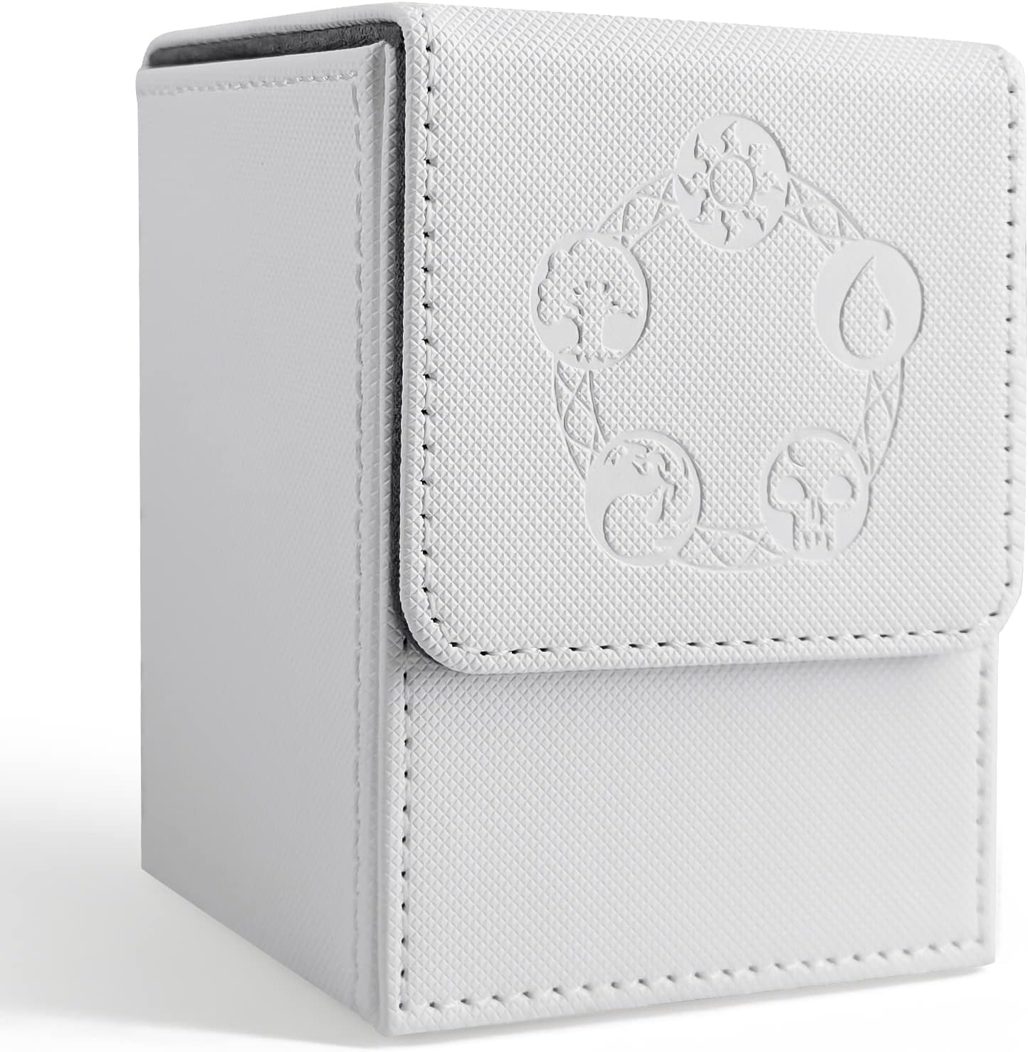 HSYKING Deck Box for MTG Cards with 100 Pcs Card Sleeves, Commander