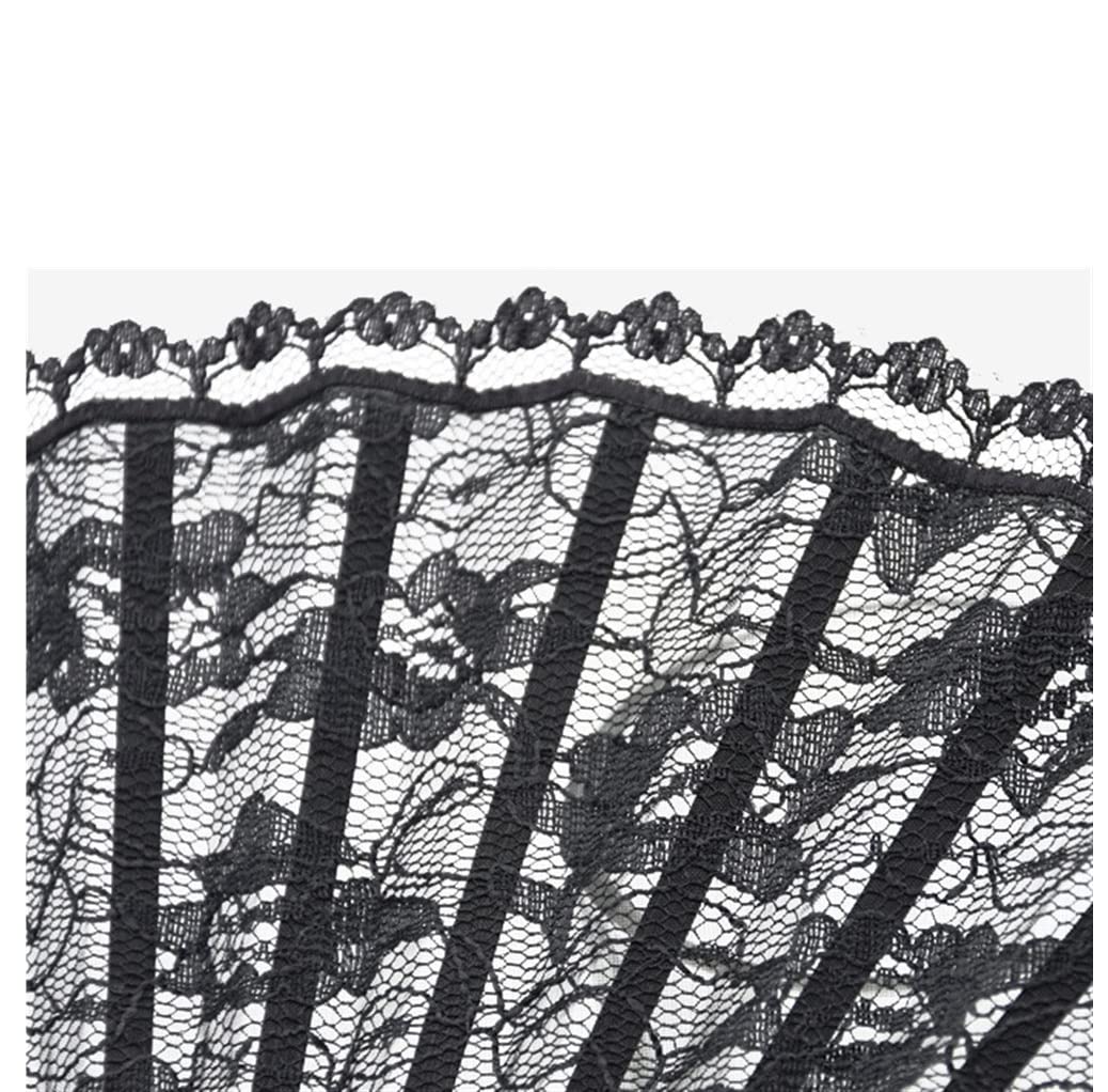 Abanico Plegable De Mano Fiesta Accesorios Abanico De Mano Negro para Recuerdo Boda, Vestido Elegante, Bolsillo Encaje Plegable, Fiesta Cosplay7