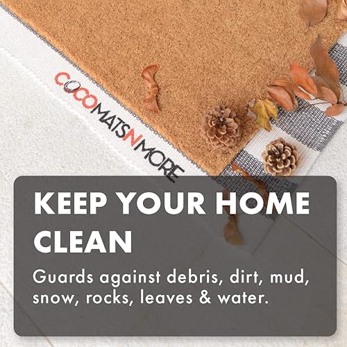 Miniatura 4 de COCO MATS 'N MORE Tapete de puerta Welcome Home USA  Toque patriótico para celebraciones del Día de la Independencia (18 pulgadas de largo x 30