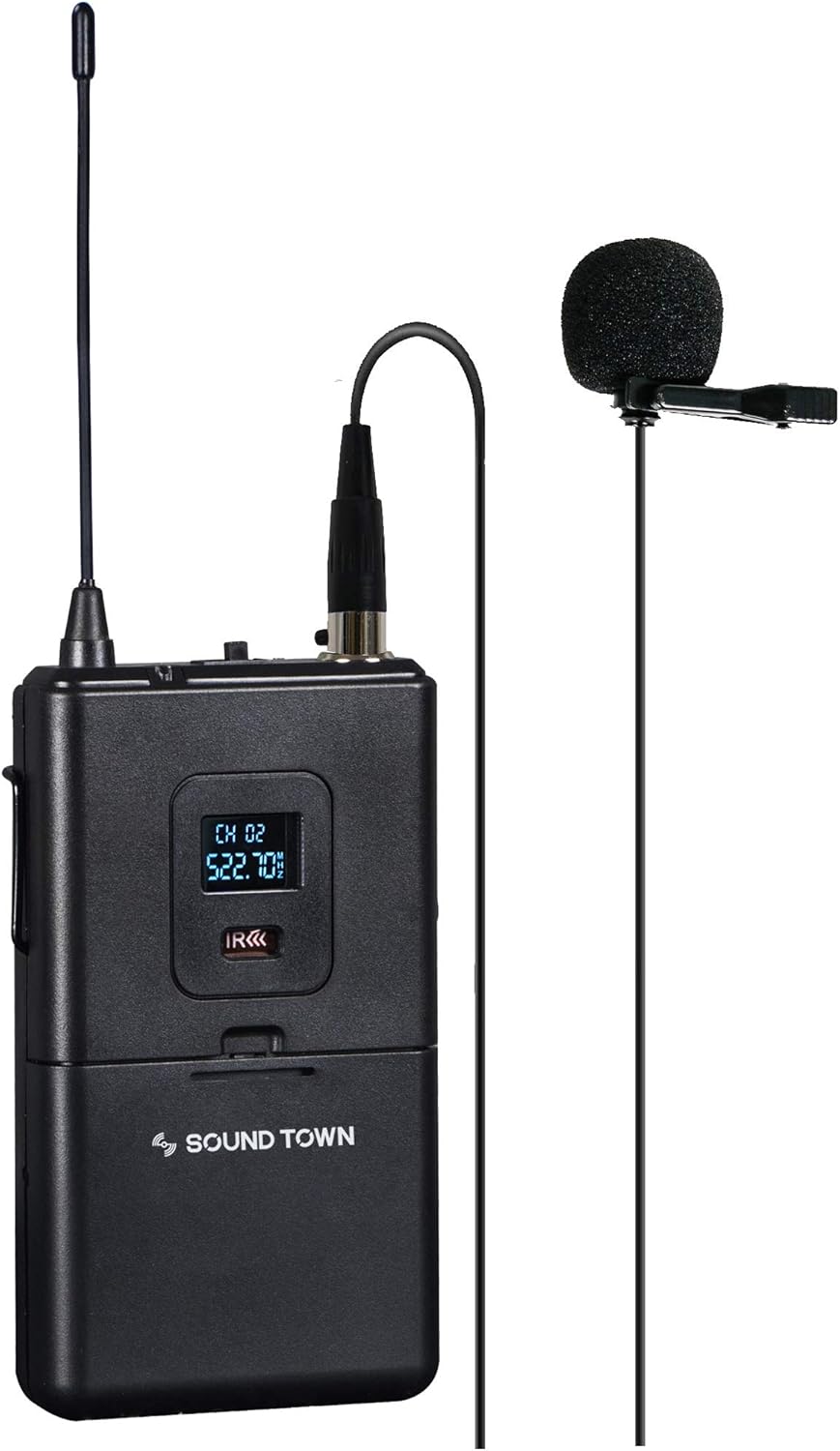 60% оƒƒ Dіѕсоunt Sound Town 4 Channels Professional UHF Wireless Microphone System with Rack Mountable Metal Receiver, 2 Handheld Mics, 2 Lavalier Mics and 2 Bodypack Transmitters, for Church, School and Karaoke