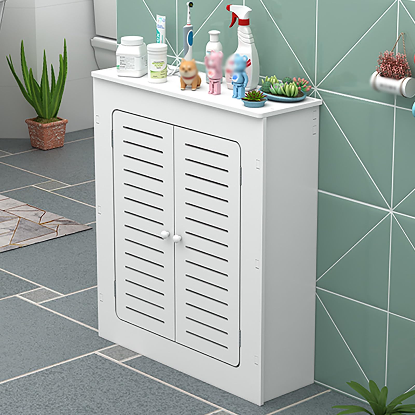 Cache-radiateurs élégants pour la maison - Étagère de rangement pour radiateur sur pied, solution de rangement décorative et protectrice, parfaite pour le salon (90x70x20cm/35.43x27.56x7.87i